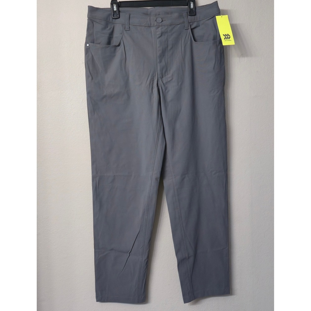 All in Motion Mens Golf Pants Dark Grey 36x30 Active Trousers C6-304